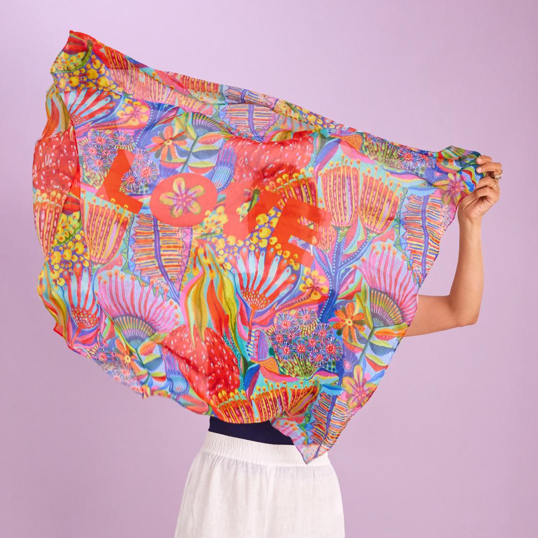 Love SQUARE scarf by Lordy Dordie