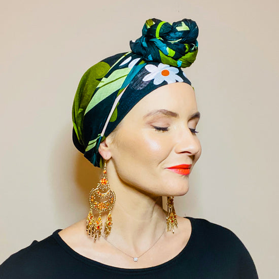 Load image into Gallery viewer, Moonlight garden | Bravery Co. | Headscarves for Cancer Patients
